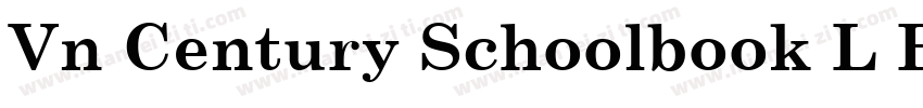 Vn Century Schoolbook L Bold字体转换
